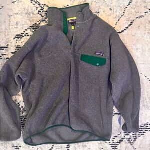 Vintage Patagonia Synchilla Fleece in Gray and Green